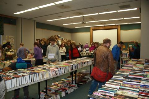Library Book Sale.  Image courtesy Friends of the East Lansing Public Libary